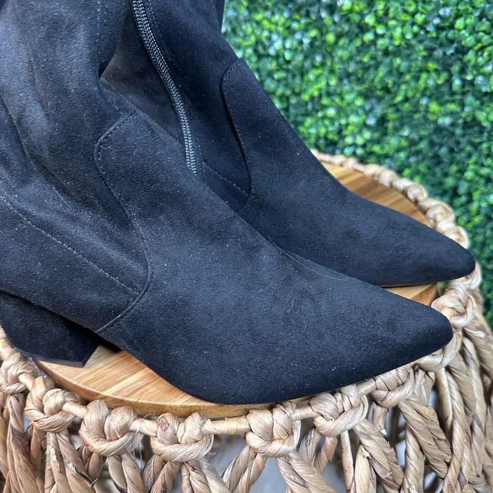 Black Over-the-Knee‎ ponit toe Women's Boots